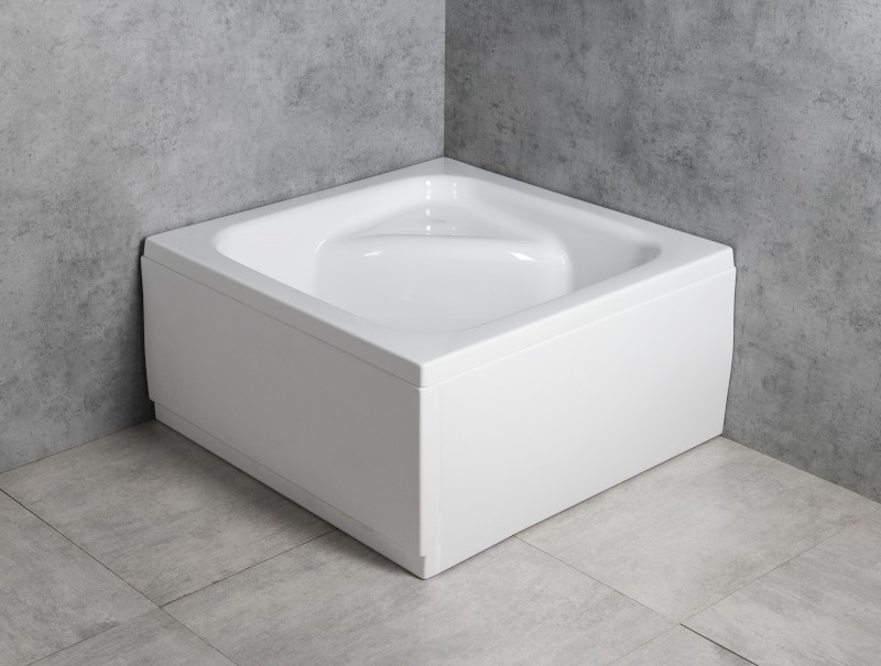 VISLA hluboká sprchová vanička, čtverec 80x80x29cm, bílá 50111