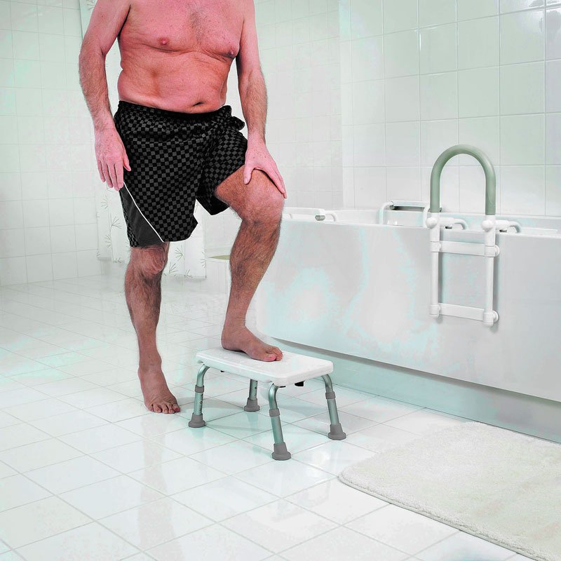 HANDICAP stolička na nohy, výškově nastavitelná, bílá A0102601