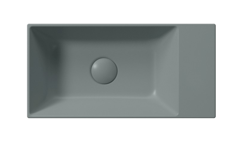 KUBE X keramické umývátko 50x25cm, bez otvoru, pravé/levé, agave opaco 9486004