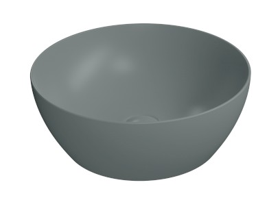 PURA keramické umyvadlo na desku, průměr 42cm, agave mat 885104