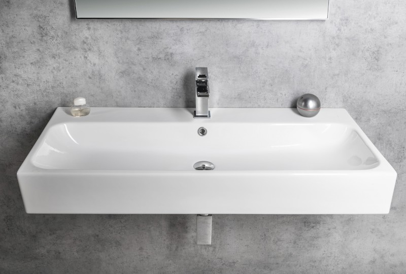 TORIDI keramické umyvadlo 101x46,5cm, bílá TU0221