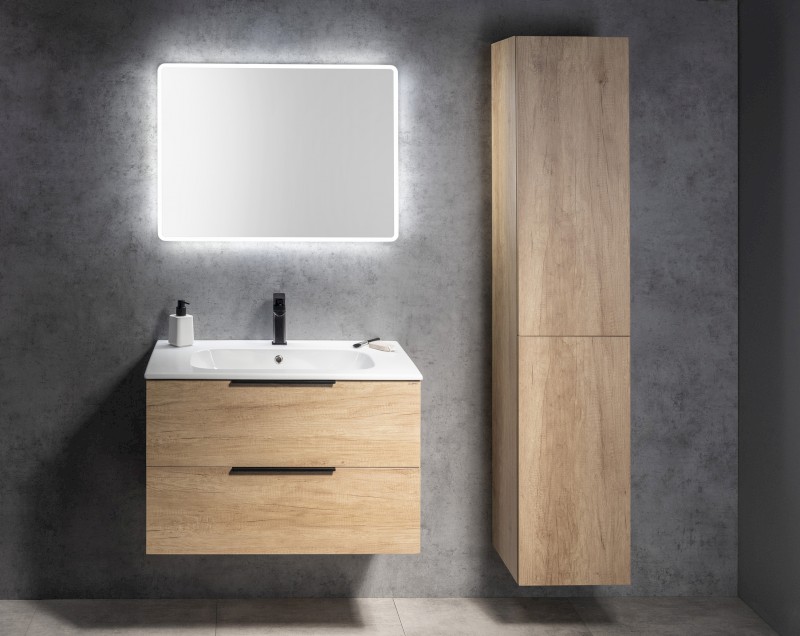 CIRASA umyvadlová skříňka 59,2x64x46cm, dub Alabama CR601-2222