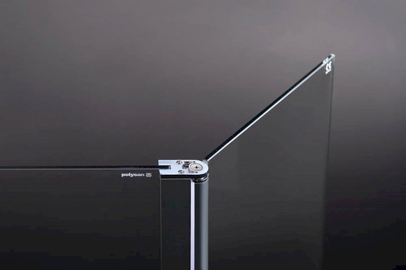 MODULAR SHOWER stěna k instalaci na zeď, pro připojení otočného panelu, 1000 mm MS3A-100