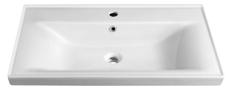 SAVA 80 keramické umyvadlo nábytkové 80x46cm, bílá 2080