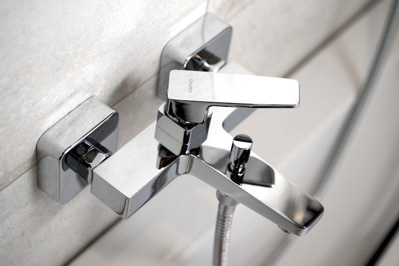 TURSI nástěnná vanová baterie, chrom TI010