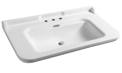 WALDORF keramické umyvadlo 120x55cm, 3 otvory, bílá 4144K1-3