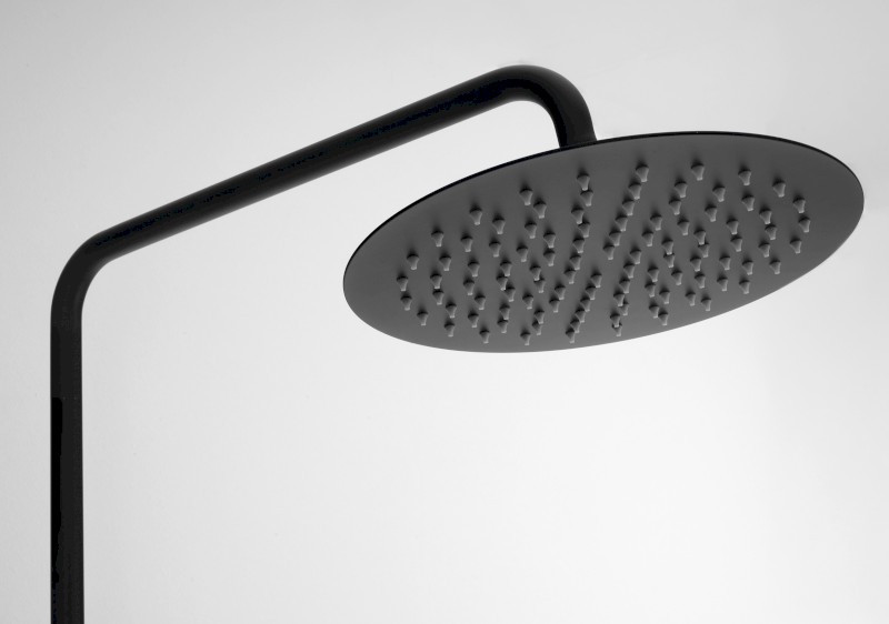 Sprchový sloup s termostatickou baterií, černá mat KU139B