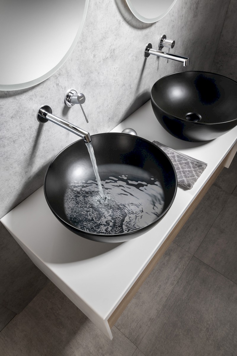 SOLARIS podomítková dvouprvková umyvadlová baterie, chrom WD008