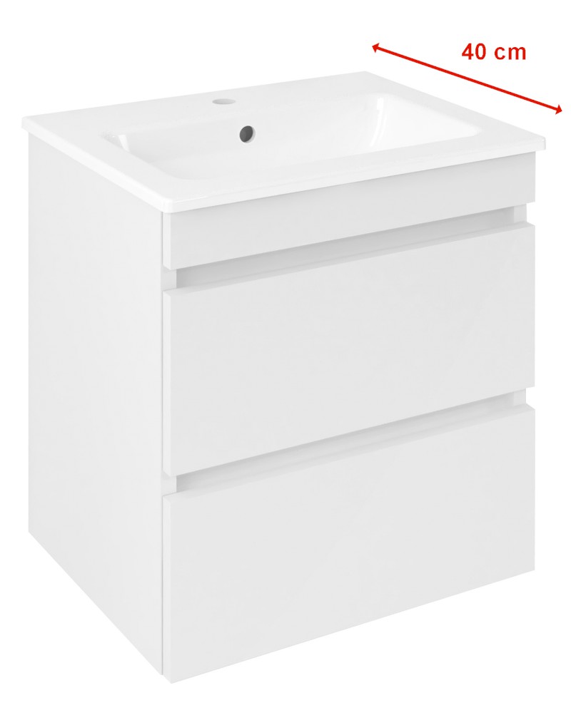 EZARA umyvadlová skříňka 48x54x39cm, bílá lesk EZ492-3030