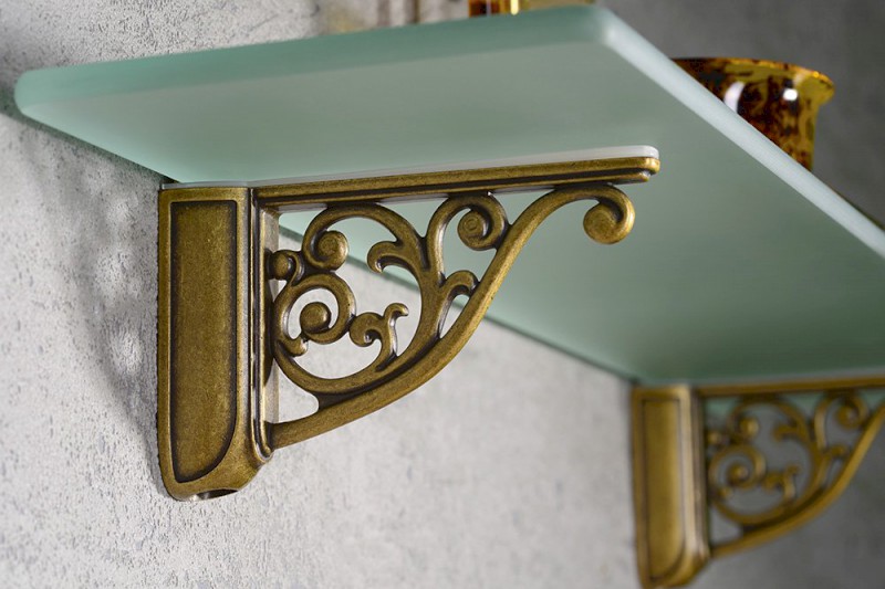 RETRO držák police 8-40mm, starobronz LL009