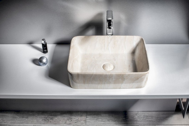 DALMA keramické umyvadlo na desku, 48x38cm, marfil MM527