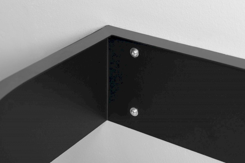 PULSE konzole s držákem ručníků, levá, černá mat BM752-CL