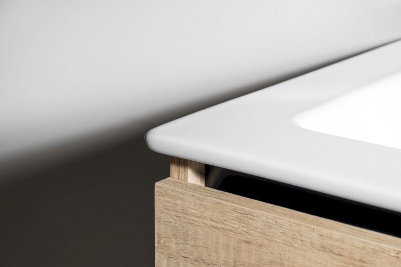 EZARA dvojumyvadlová skříňka 140x55x46cm, dub alabama EZ141-2222