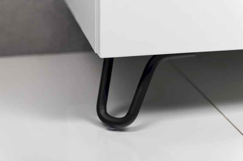 Nábytková nožička, výška 103mm, černá mat 30320