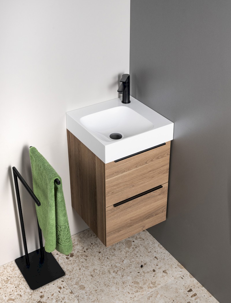 EMONA umyvadlová skříňka 39,4x55x39cm, bílá lesk EM040-3030