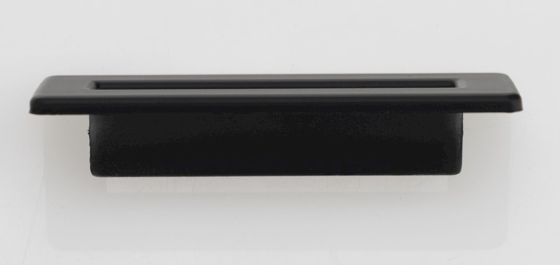 Krytka přepadu umyvadla, černá mat AT612