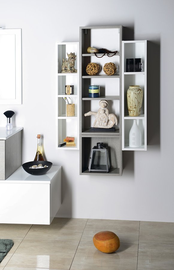 ESPACE otevřená policová skříňka 20x94x22cm, borovice rustik ESC130-1616