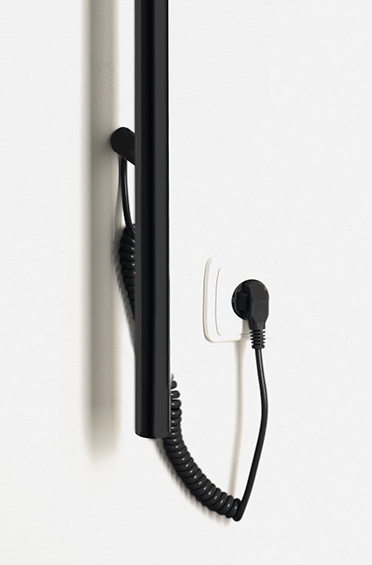 PASADOR elektrický sušák ručníků, kulatý, 150x1500 mm, 30 W, černá mat ER175BV