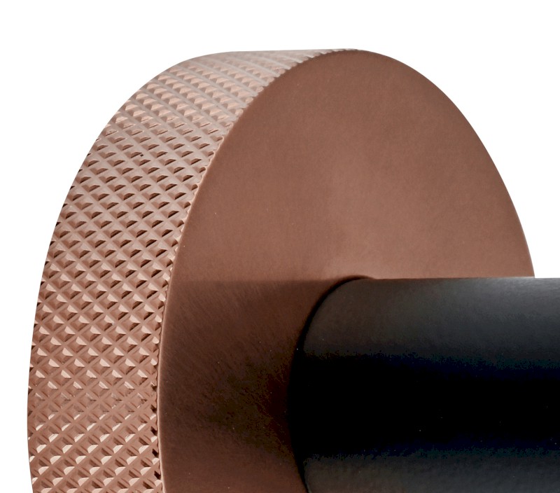 LARISSA WC štětka závěsná, mléčné sklo, černá/měď mat WS008BC