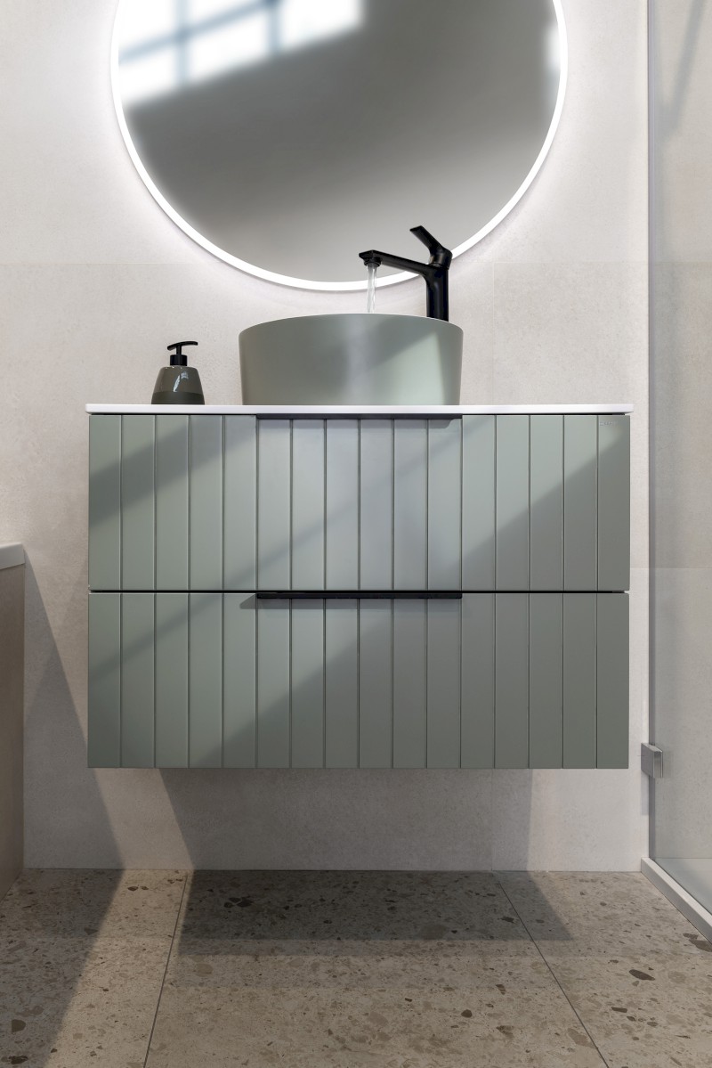 CIRASA STRIP umyvadlová skříňka 79,8x52x46cm, verde CR801-4444S