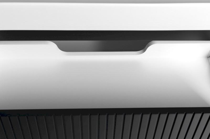 FILENA umyvadlová skříňka 82x51,5x43cm, černá mat strip FID1285BS