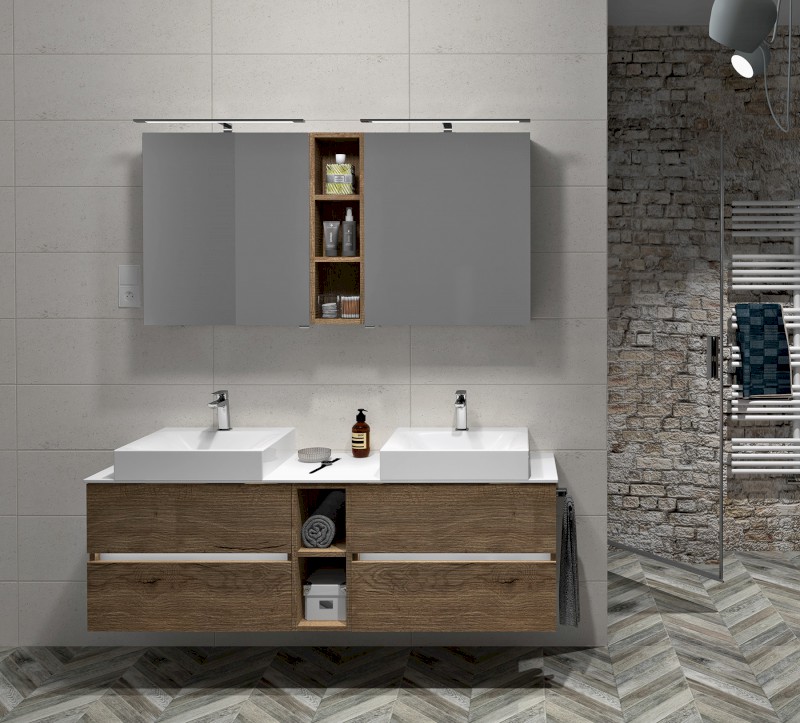 ODETTA skříňka spodní policová 20x50x43,5cm, jilm bardini DT200-1313