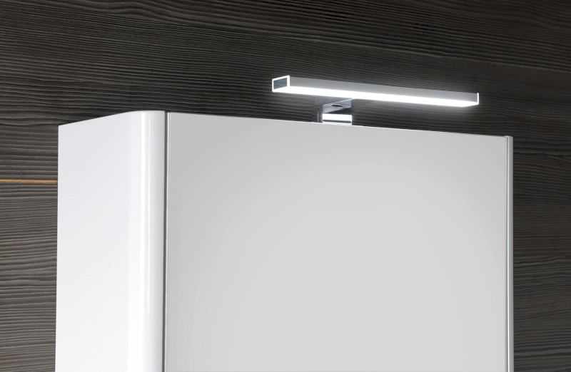 LUCIE galerka s LED osvětlením, 55x70x17cm, bílá LU055-0030