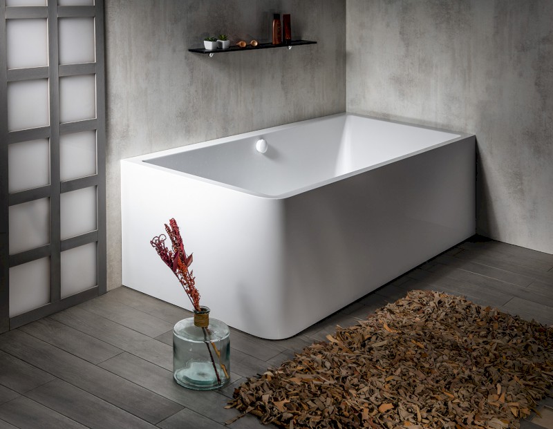 MARLENE CURVE R MONOLITH obdélníková vana 175x75x63cm, bílá 72034MCR