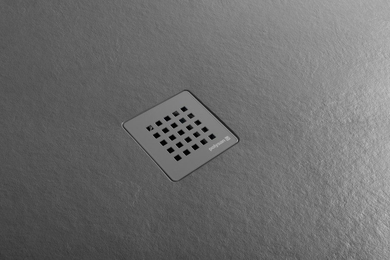 TRENECA vanička z litého mramoru s možností úpravy rozměru, 90x90cm, šedá mat 84300.31