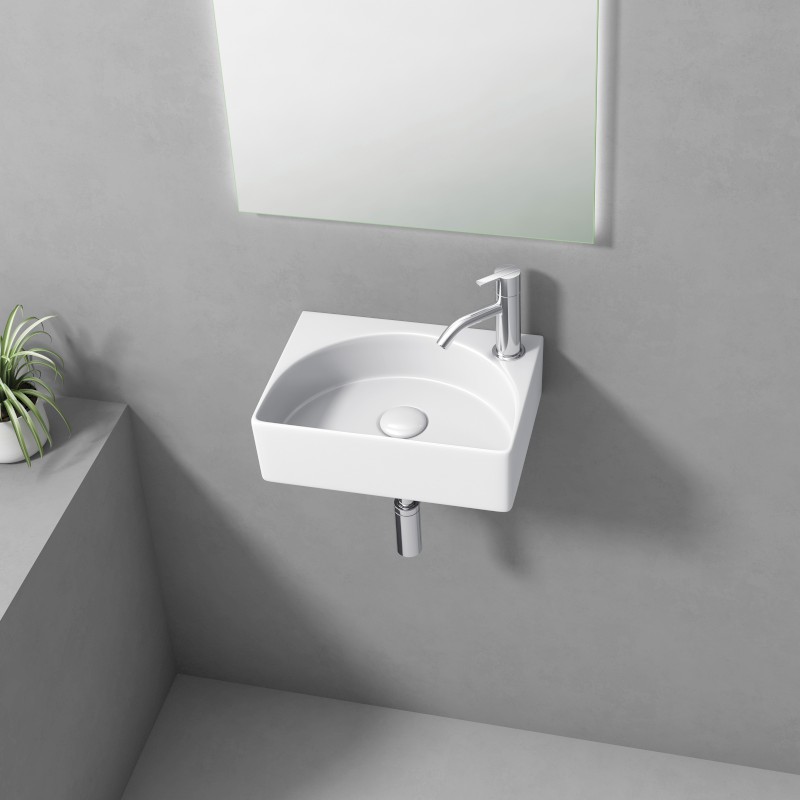 RUBIC keramické umývátko 34x25cm, bílá NP452