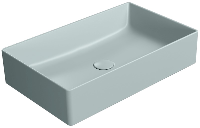 KUBE X keramické umyvadlo na desku, 60x37cm, ghiaccio mat 945315