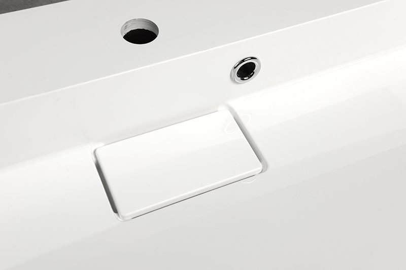 AMUR umyvadlo, litý mramor, 90x46cm, kryt výpusti, bílá 55032