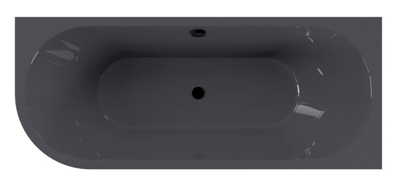 VIVA R MONOLITH asymetrická vana 180x75x60cm, šedá 72129M.30