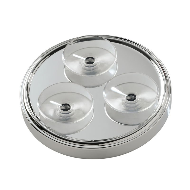 Kosmetické zrcátko s přísavkami, Ø 150mm, chrom CO2020