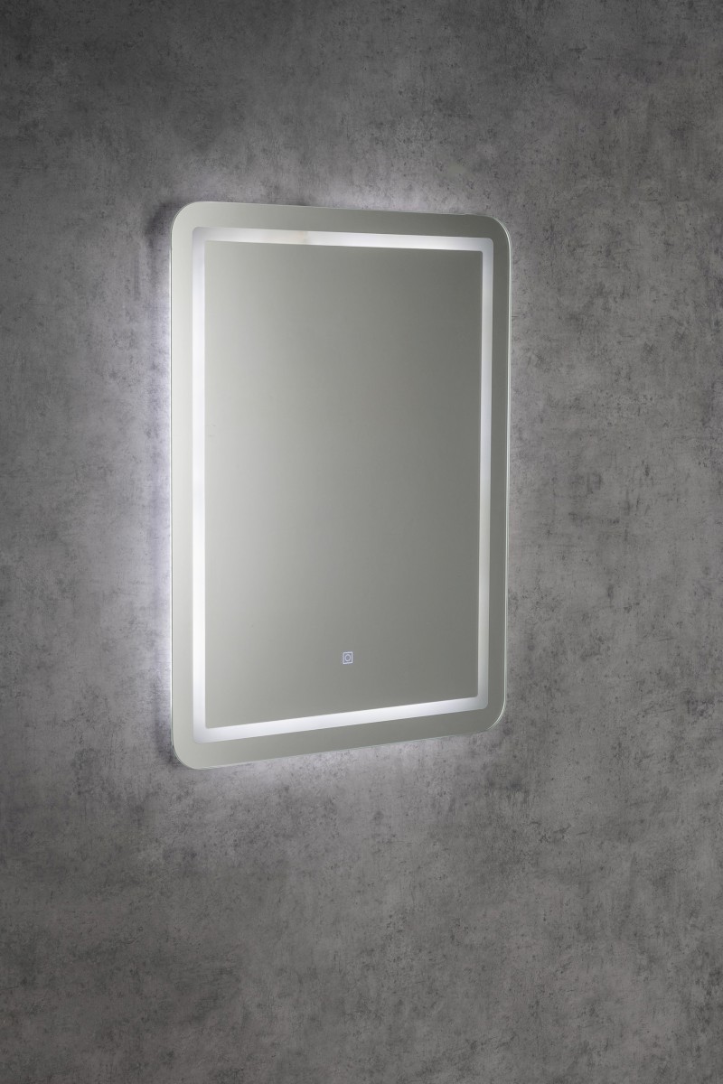 SALICA zrcadlo s LED osvětlením 60x80cm, dotykový senzor, stmívatelné SC080