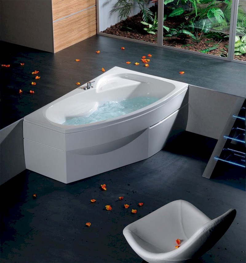 MAMBA R asymetrická vana 160x95x44cm, bílá 28111