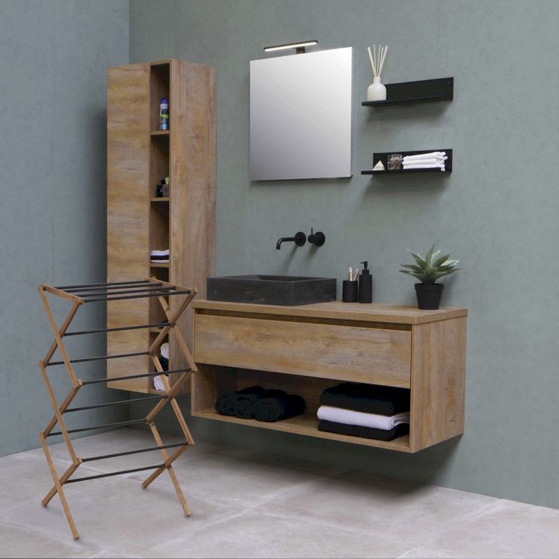 CIKCAK skládací stojan na ručníky 73x97x39 cm, jasan SP621