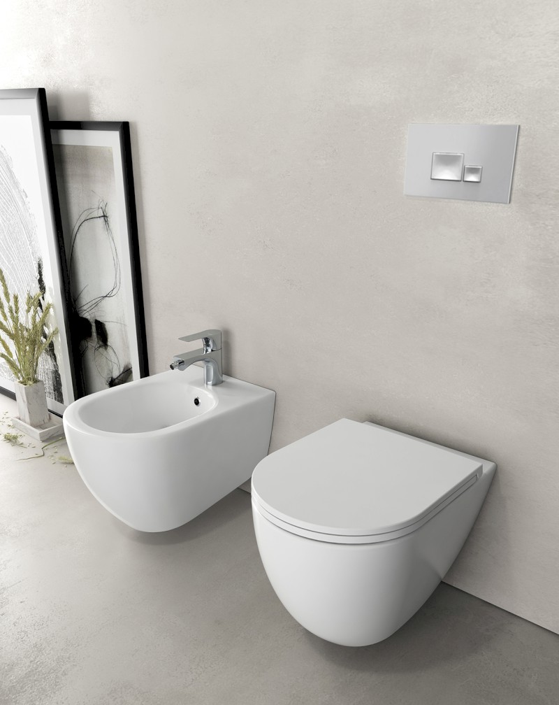 INFINITY bidet závěsný, 36,5x53cm, bílá 10NF41001