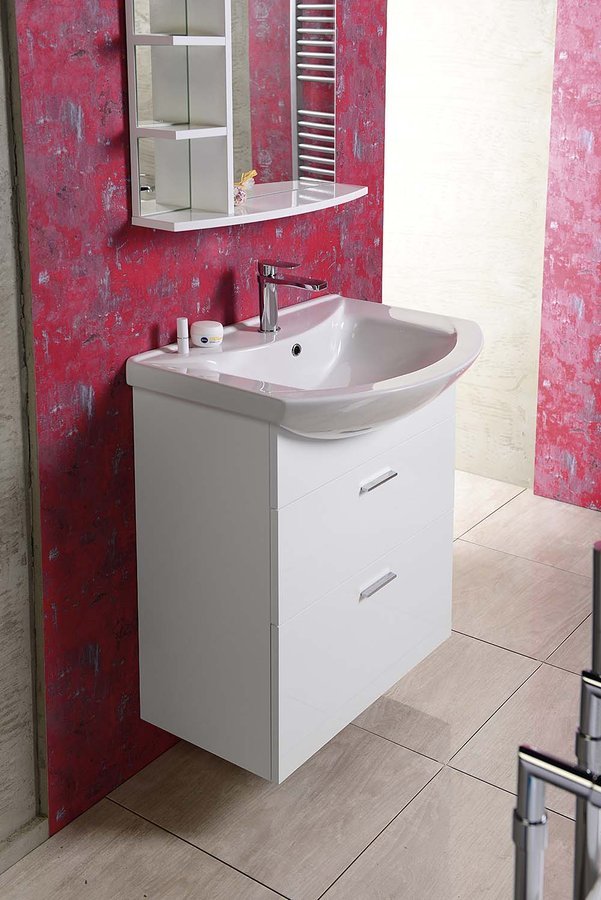 ZOJA umyvadlová skříňka šuplíková 61,5x74x32cm, bílá 51061A