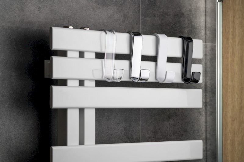 Háček na otopná tělesa, termoplast, čirá 202500