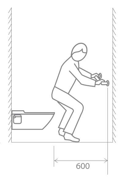 HANDICAP madlo rovné 800mm, nerez lesk XH514