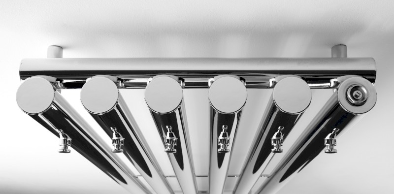 PILON otopné těleso 418x1800mm, se šesti háčky pro ručník, chrom IZ130T