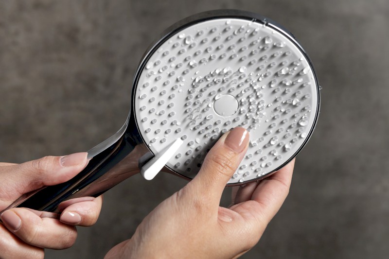 Ruční masážní sprcha, 3 režimy sprchování, silikon trysky, průměr 120mm, ABS/chrom SK879