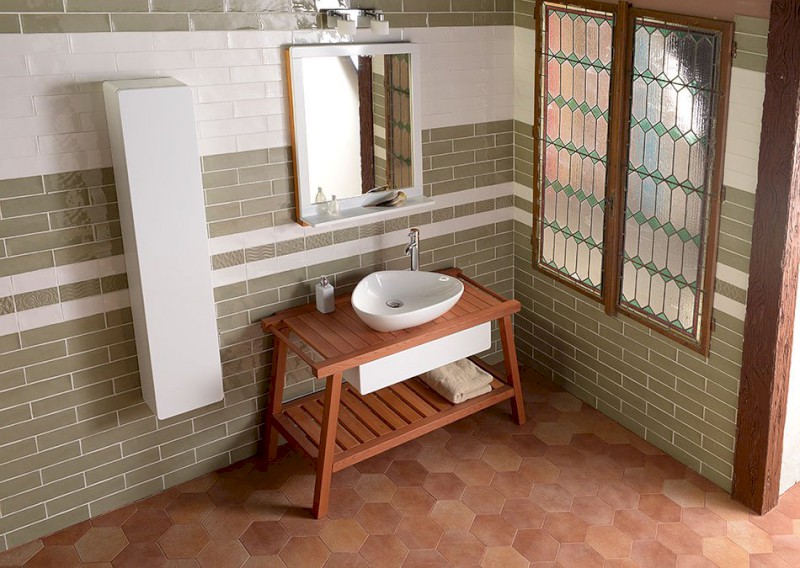 TERUEL keramické umyvadlo na desku 59x39 cm, bílá BH7007