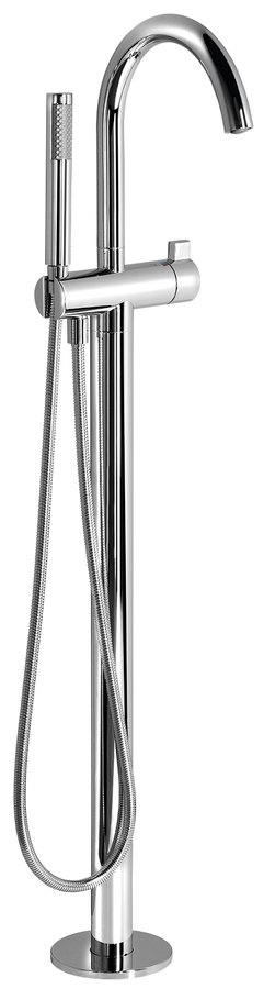 Vanová baterie s připojením do podlahy, chrom R5018