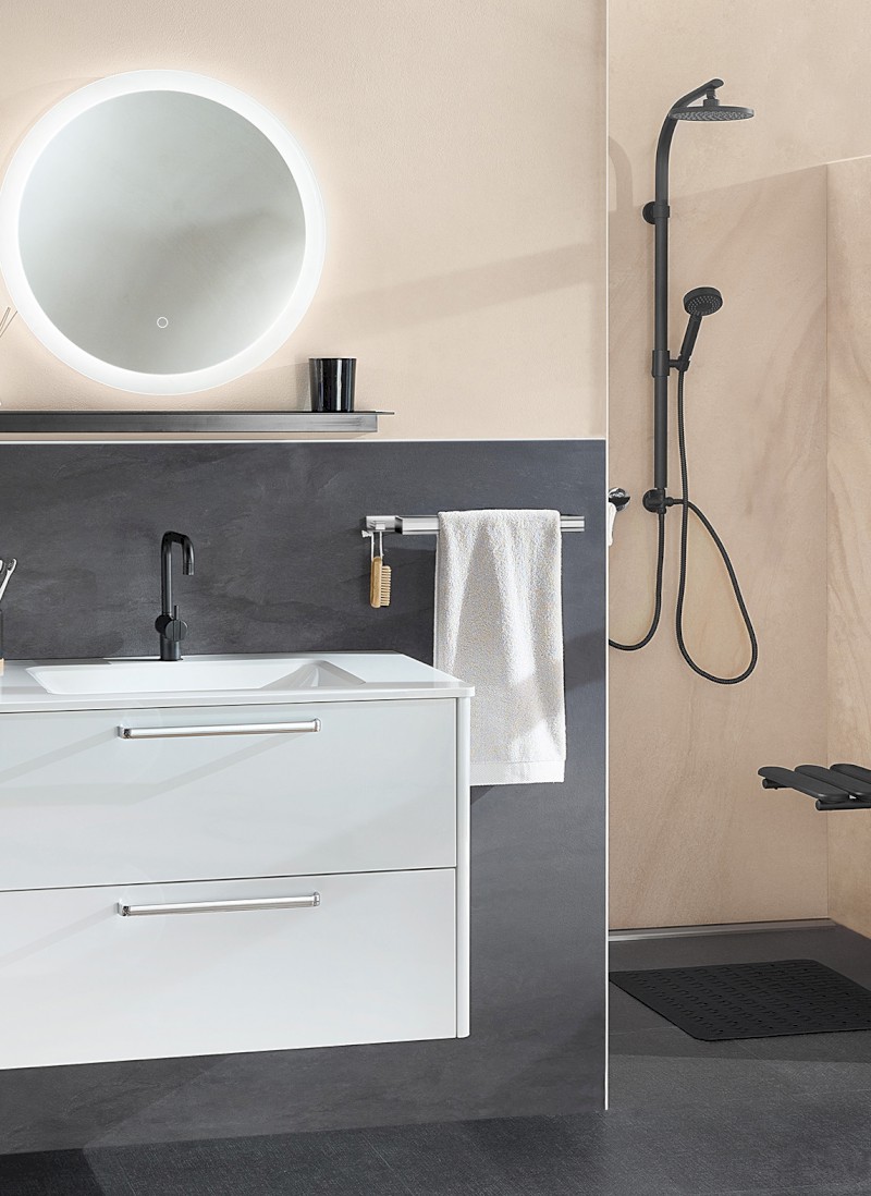 STYLE držák ručníků 400mm, černá mat 11122110