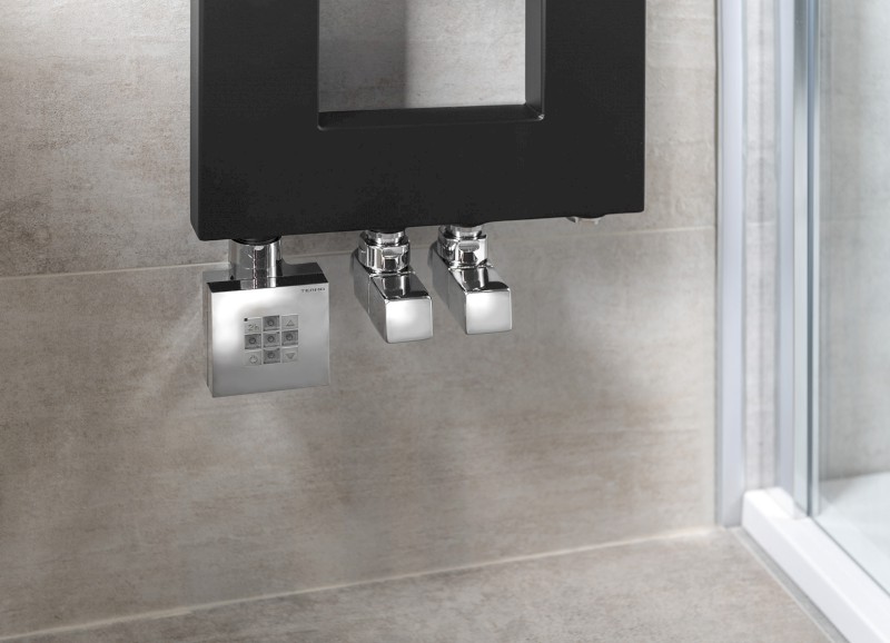 CUBE připojovací sada ventilů ruční rohová, chrom CP4010S