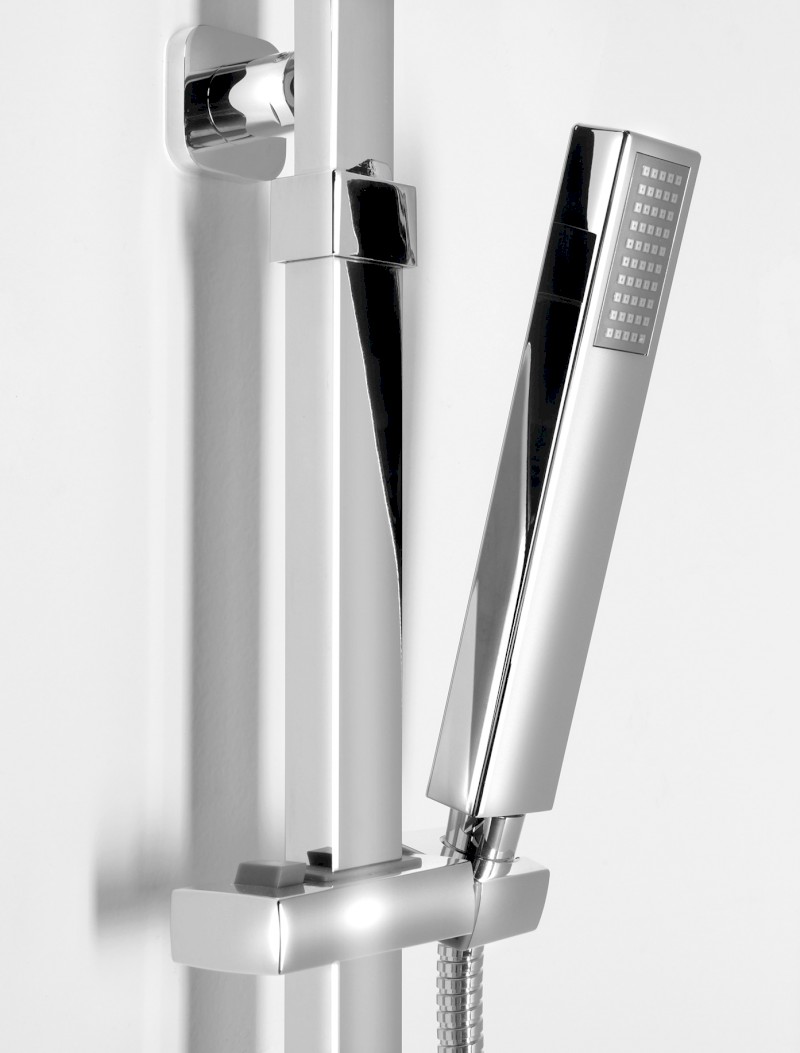Sprchový sloup k napojení na baterii, hlavová, ruční sprcha, chrom 1202-29