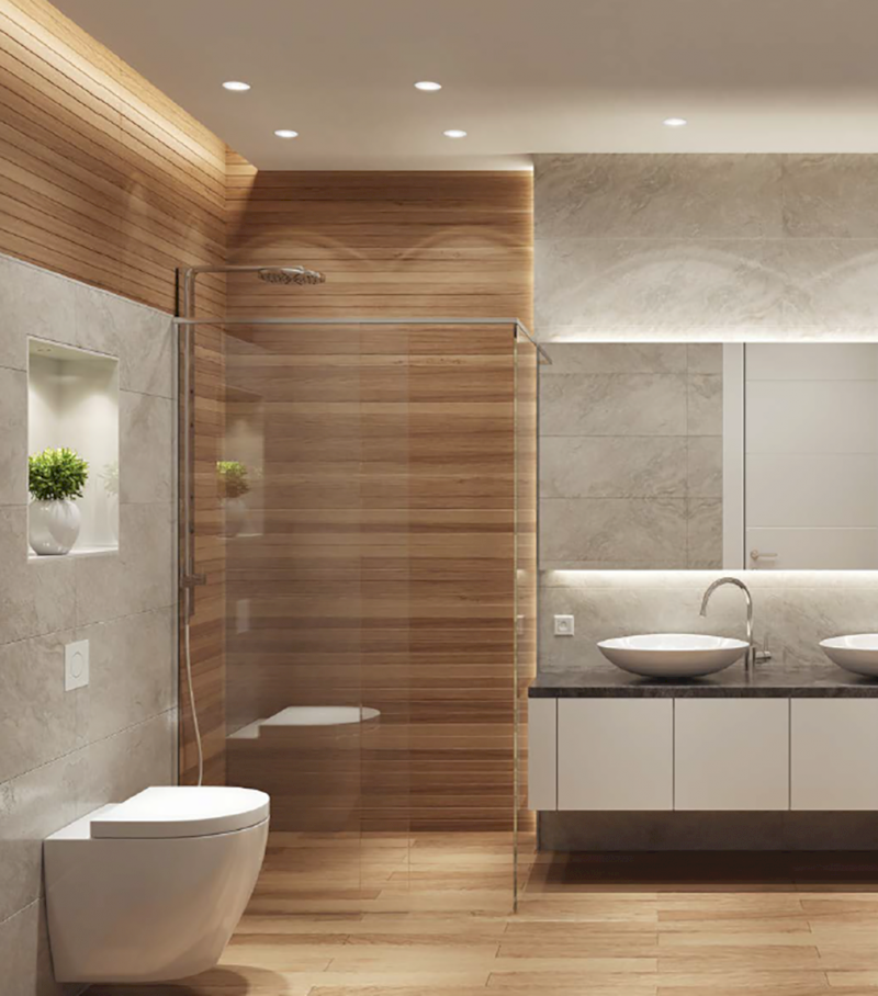 Koupelnové podhledové svítidlo, ø 85mm, GU10OSRAM, 4,3W, 230V, IP65, bílá AC3146902ZS