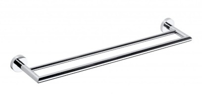 X-ROUND dvojitý držák ručníků 600mm, chrom XR401
